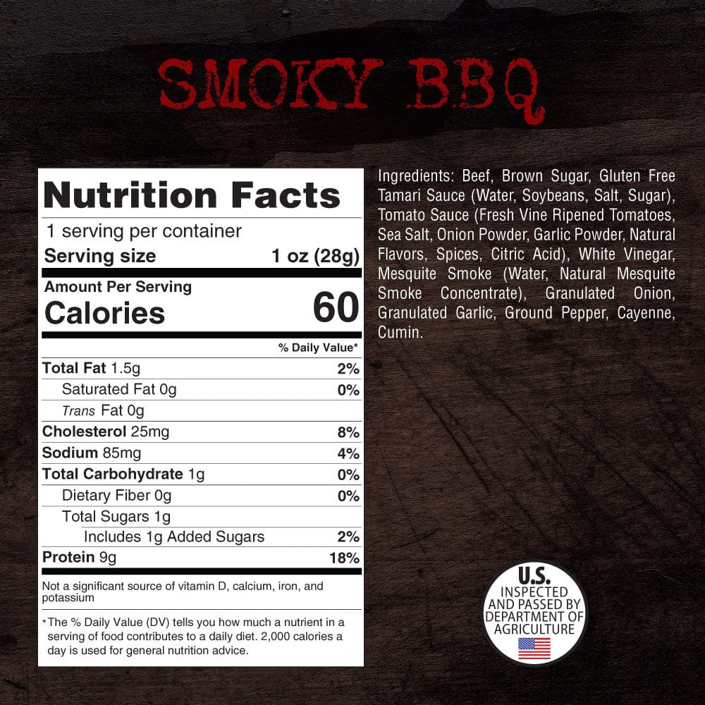 1 oz. Steel Smokehouse Brisket Beef Jerky