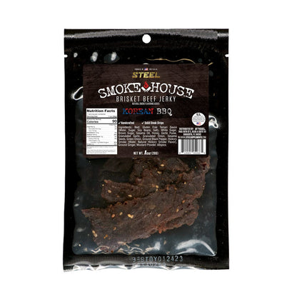 Steel Supplements Jerky Korean BBQ Steel Smokehouse Brisket Beef Jerky 1 oz.